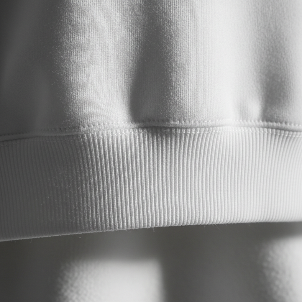 Close-up of fabric texture showcasing different fabric weights used in streetwear clothing